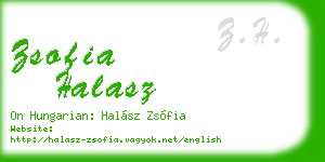 zsofia halasz business card